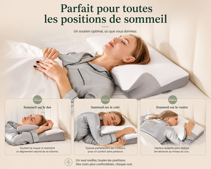 Oreiller cervical ergonomique - Restesia Essentials